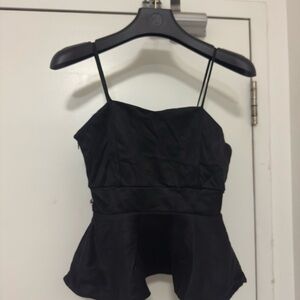 Black Women's Peplum Cami Top - Unbranded